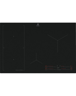 Pliidiplaat electrolux, 4 x induktsioon, 77 cm, hob2hood, matt must, lõigatud servad