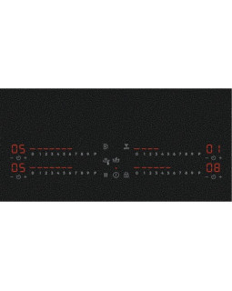Pliidiplaat electrolux, 4 x induktsioon, 77 cm, hob2hood, matt must, lõigatud servad-foto2