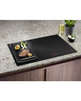 Pliidiplaat electrolux, 4 x induktsioon, 77 cm, hob2hood, matt must, lõigatud servad-foto4