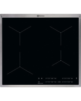 Pliidiplaat electrolux, 4 x induktsioon, 58 cm, must, rv raamiga