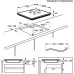 Pliidiplaat electrolux, 6 x induktsioon, 78 cm, hob2hood, faasitud esiserv, must Kodumasinad