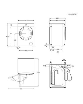 Pesumasin-kuivati electrolux, eestlaetav, 9/6 kg, 1400 p/min, soojuspump, invertermootor-foto4
