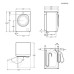 Pesumasin-kuivati electrolux, eestlaetav, 9/6 kg, 1400 p/min, soojuspump, invertermootor