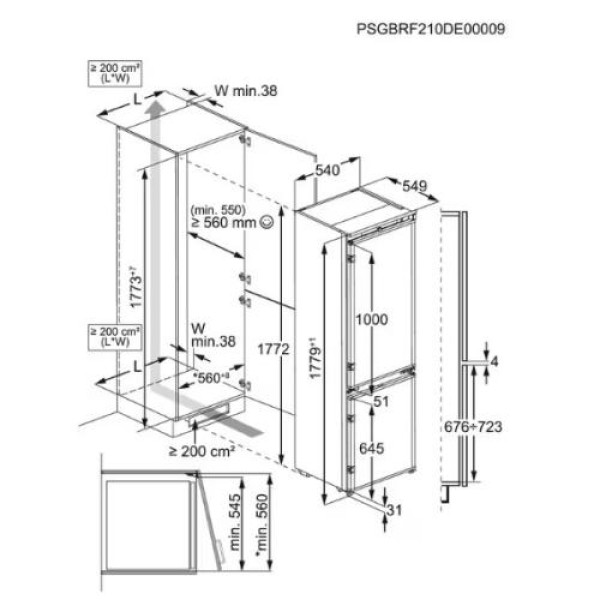 Külmik electrolux 600, integreeritav, 177 cm, 198/73 l, lowfrost, elektrooniline juhtimine, valge Külmik electrolux 600, integreeritav, 177 cm, 198/73 l, lowfrost, elektrooniline juhtimine, valge