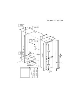 Külmik electrolux, integreeritav, 177,2 cm, 186/62 l, 35db, nofrost, valge-foto2