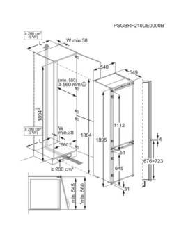 Külmik electrolux 800, integreeritav, 188 cm, 35 db, valge-foto6