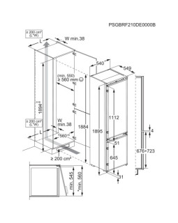 Külmik electrolux 800, integreeritav, 188 cm, 35 db, valge-foto5