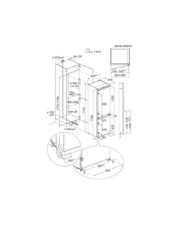 Külmik electrolux, integreeritav, 177,2 cm, 186/62 l, 35 db nofrost, valge-foto2