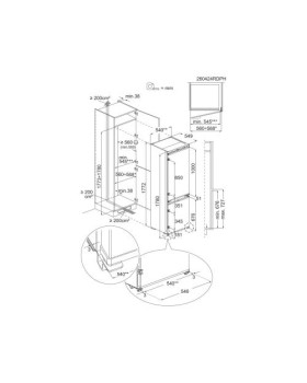 Külmik electrolux, integreeritav, 177,2 cm, 186/62 l, 35 db nofrost, valge-foto2
