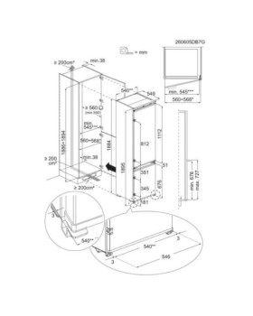 Külmik electrolux 800, integreeritav, 188 cm, 35 db, valge-foto2