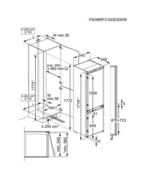 Külmik electrolux, integreeritav, 177,2 cm, 186/62 l, 34 db, nofrost, valge-foto2