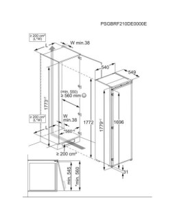 Jahekapp electrolux, integreeritav, 177 cm, 310 l, 32 db, valge-foto2