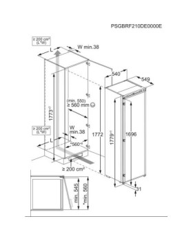 Jahekapp electrolux, integreeritav, 177 cm, 310 l, 32 db, valge-foto2