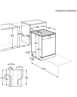 Nõudepesumasin electrolux, 60 cm, 46 db, valge-foto5