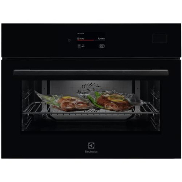 Kompakt auruahi, electrolux, h 45 cm, must
