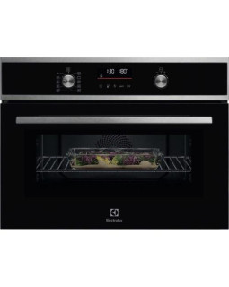 Kompaktne ahi-mikrolaineahi, electrolux, h 45 cm, must/rv-teras