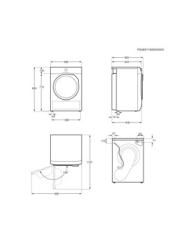 Kuivati electrolux soojuspumbaga, 9 kg, valge-foto3