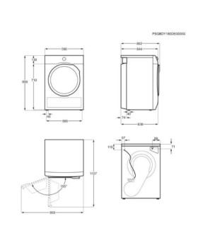 Kuivati electrolux soojuspumbaga, 8 kg, valge-foto4