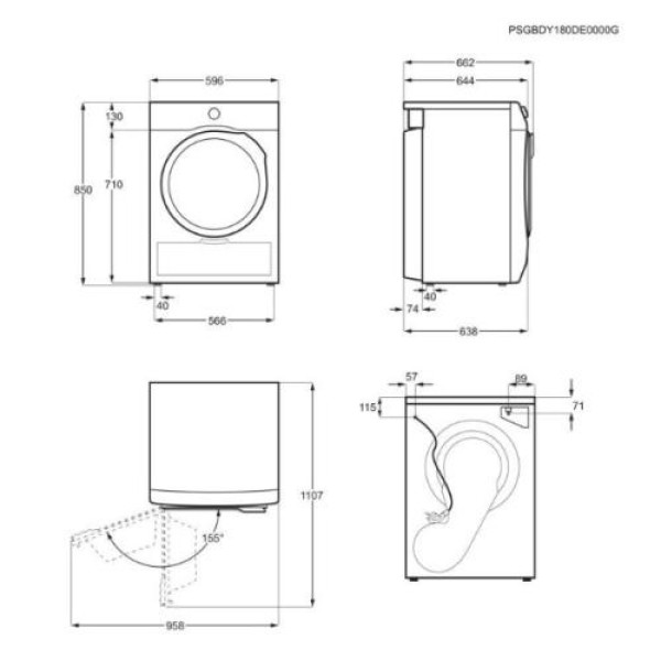 Kuivati electrolux soojuspumbaga, 8 kg, valge Kuivati electrolux soojuspumbaga, 8 kg, valge