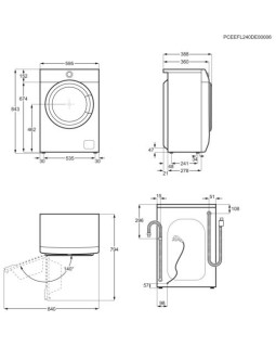 Pesumasin electrolux, eestlaetav, 4 kg,1000 p/min-foto2