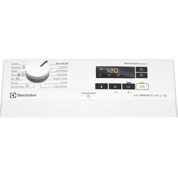 Pesumasin electrolux, pealtlaetav, 7 kg, 1200 p/min, valge