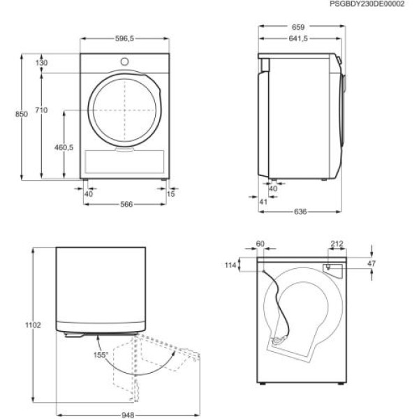 Kuivati electrolux soojuspumbaga, 8 kg, a+++