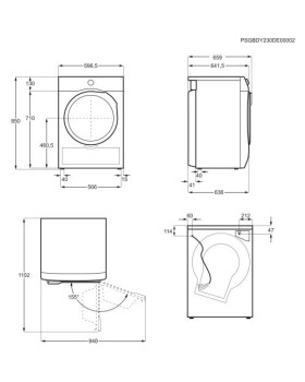 Kuivati electrolux soojuspumbaga, 8 kg, valge-foto4