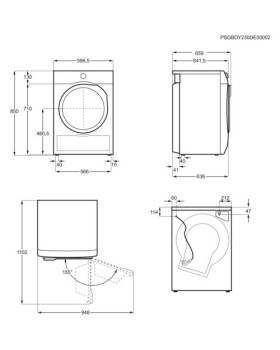 Kuivati electrolux soojuspumbaga, 9 kg, a+++-foto17