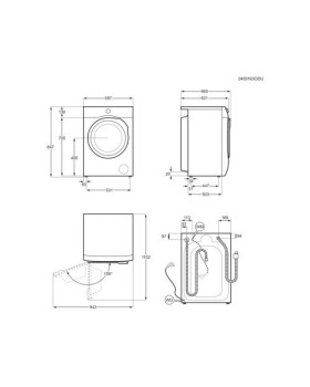 Pesumasin electrolux, eestlaetav, 10 kg, 1600 p/min, inverter, valge-foto4