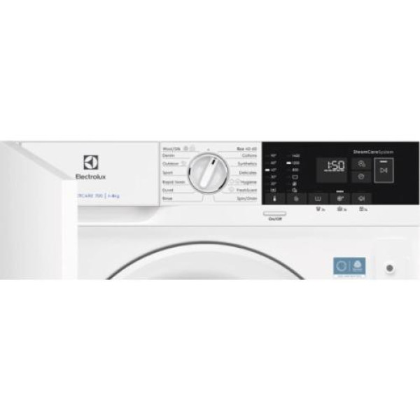 Pesumasin electrolux, integreeritav, eestlaetav, 8 kg, 1400 p/min, inverter.