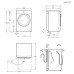 Pesumasin electrolux, eestlaetav, 9 kg, 1400 p/min, inverter, valge