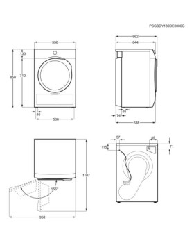 Kuivati electrolux soojuspumbaga, 9 kg, a+++, inverter-foto3