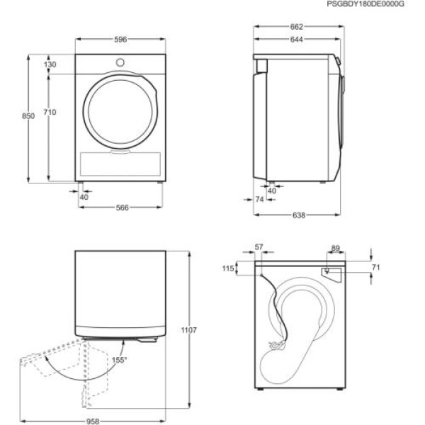 Kuivati electrolux soojuspumbaga, 9 kg, a+++, inverter