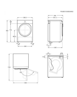 Kuivati electrolux soojuspumbaga, 9 kg, inverter, must-foto2