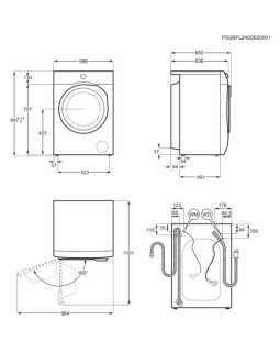 Pesumasin-kuivati electrolux, 10/6 kg, 1600 p/min, must-foto3