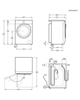 Pesumasin-kuivati electrolux, 11/7 kg, 1600 p/min-foto4