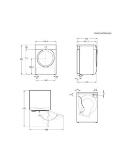 Kuivati electrolux soojuspumbaga, 10 kg, inverter, valge-foto4