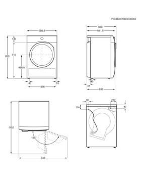 Kuivati electrolux soojuspumbaga, 8 kg, a+++, inverter-foto2