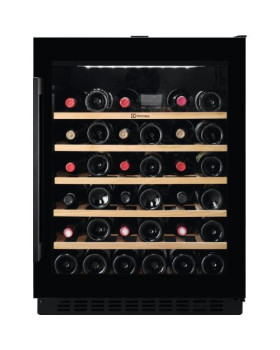 Veinikülmik electrolux 82 cm, integreeritav, puutejuhtimine, must+klaas