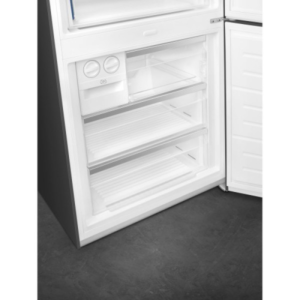 Külmik smeg colonial, 195 cm, 333/182 l, 42 db, elektrooniline juhtimine, noforst, parem, antratsiit/messing Kodumasinad