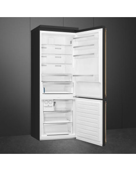 Külmik smeg colonial, 195 cm, 344/137 l, 36 db, elektrooniline juhtimine, noforst, parem, antratsiit/messing-foto8