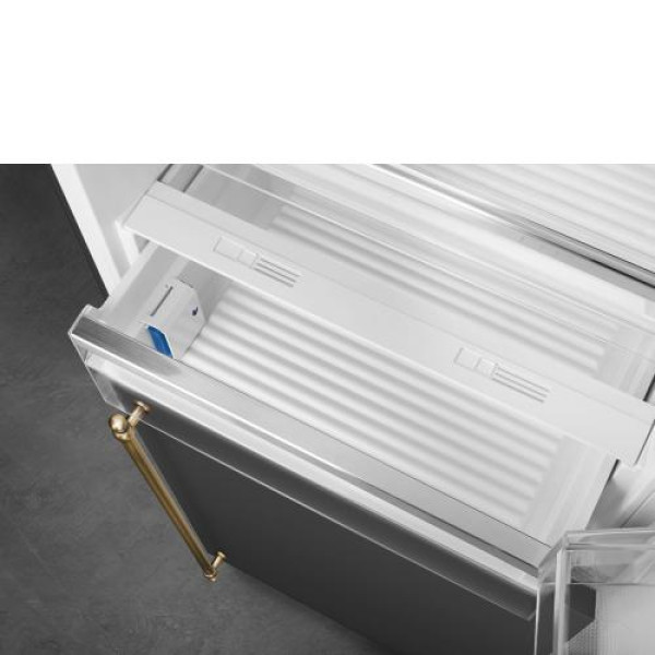 Külmik smeg colonial, 195 cm, 344/137 l, 36 db, elektrooniline juhtimine, noforst, parem, antratsiit/messing