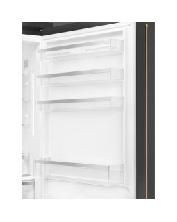 Külmik smeg colonial, 195 cm, 344/137 l, 36 db, elektrooniline juhtimine, noforst, parem, antratsiit/messing-foto5