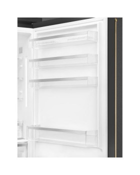 Külmik smeg colonial, 195 cm, 344/137 l, 36 db, elektrooniline juhtimine, noforst, parem, antratsiit/messing-foto5