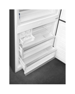 Külmik smeg colonial, 195 cm, 344/137 l, 36 db, elektrooniline juhtimine, noforst, parem, antratsiit/messing-foto3