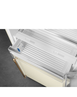 Külmik smeg colonial, 195 cm, 344/137 l, 41 db, elektrooniline juhtimine, parem, kreem/messing-foto4