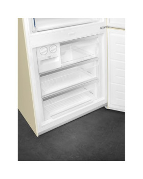 Külmik smeg colonial, 195 cm, 344/137 l, 41 db, elektrooniline juhtimine, parem, kreem/messing-foto6