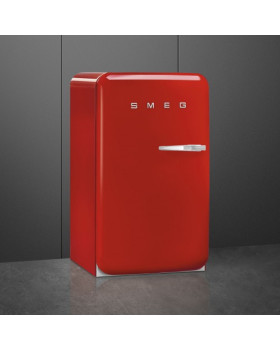 Jahekapp smeg, 50-ndate stiil, 97 cm, 135 l, 35 db, mehaaniline juhtimine, vasak, punane-foto3