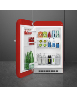 Jahekapp smeg, 50-ndate stiil, 97 cm, 135 l, 35 db, mehaaniline juhtimine, vasak, punane-foto5