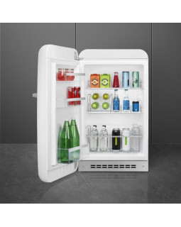 Jahekapp smeg, 50-ndate stiil, 97 cm, 135 l, 35 db, mehaaniline juhtimine, vasak, valge-foto4